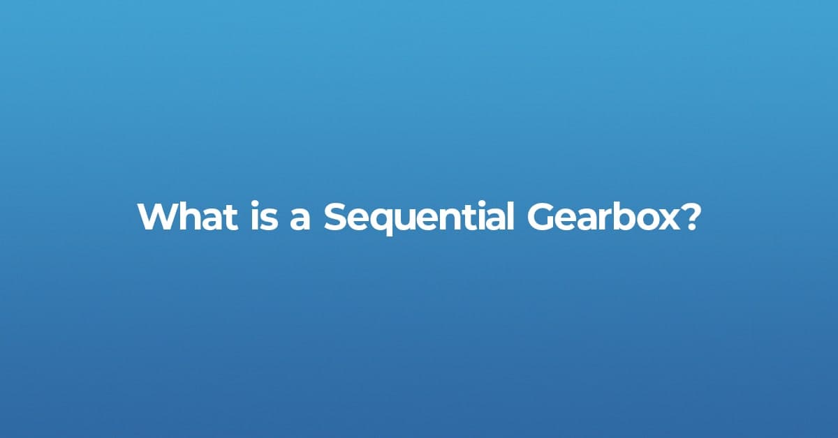 Sequential Gearbox title on blue background