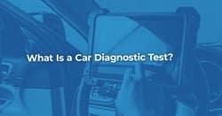 The article title over someone carrying out a diagnostic test on a car.