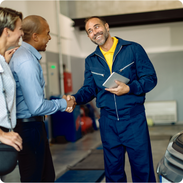 Men shaking hands