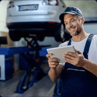 Man with car