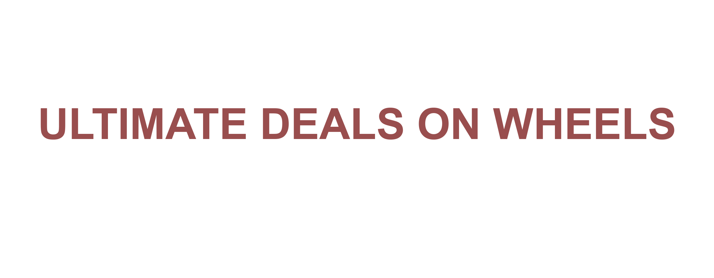 ULTIMATE DEALS ON WHEELS Logo